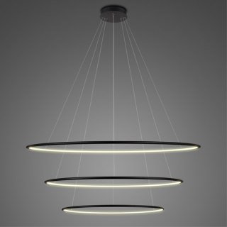 Lampa wisząca Ledowe Okręgi No.3 Φ100 cm in 3k czarna Altavola Design ALTAVOLA DESIGN