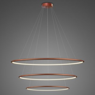 Lampa wisząca Ledowe Okręgi No.3 100 cm in 3k miedziana