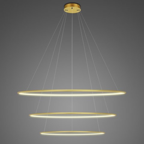 Lampa wisząca Ledowe Okręgi No.3 100 cm in 3k złota