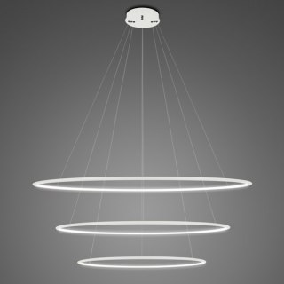 Lampa wisząca Ledowe Okręgi No.3 Φ100 cm in 4k biała Altavola Design ALTAVOLA DESIGN