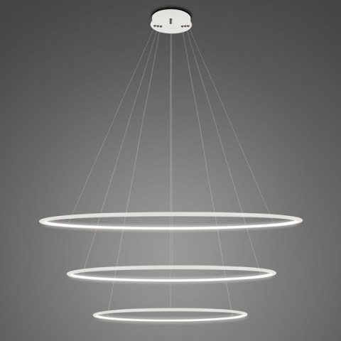 Lampa wisząca Ledowe Okręgi No.3 Φ100 cm in 4k biała Altavola Design ALTAVOLA DESIGN