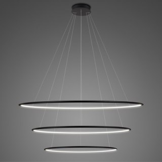 Lampa wisząca Ledowe Okręgi No.3 Φ100 cm in 4k czarna Altavola Design ALTAVOLA DESIGN