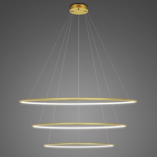 Lampa wisząca Ledowe Okręgi No.3 100 cm in 4k złota