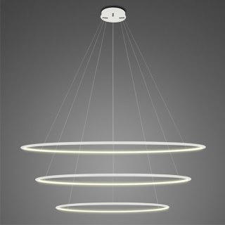 Lampa wisząca Ledowe Okręgi No.3 Φ120 cm in 3k biała Altavola Design ALTAVOLA DESIGN