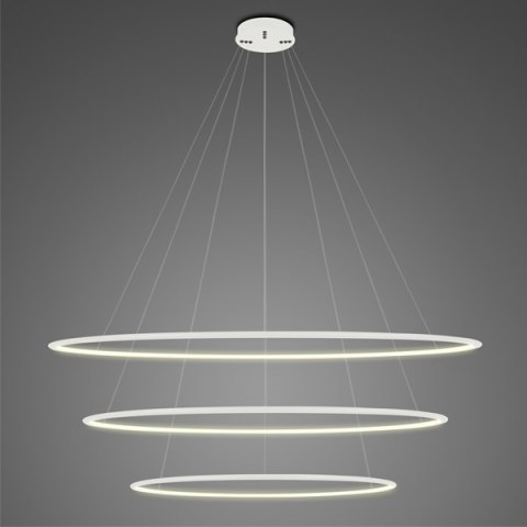 Lampa wisząca Ledowe Okręgi No.3 Φ120 cm in 3k biała Altavola Design ALTAVOLA DESIGN