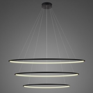 Lampa wisząca Ledowe Okręgi No.3 Φ120 cm in 3k czarna Altavola Design ALTAVOLA DESIGN