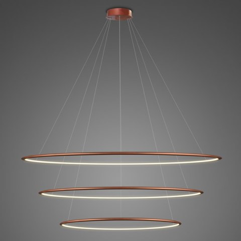 Lampa wisząca Ledowe Okręgi No.3 120 cm in 3k miedziana