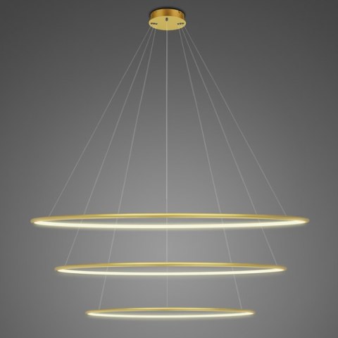 Lampa wisząca Ledowe Okręgi No.3 120 cm in 3k złota