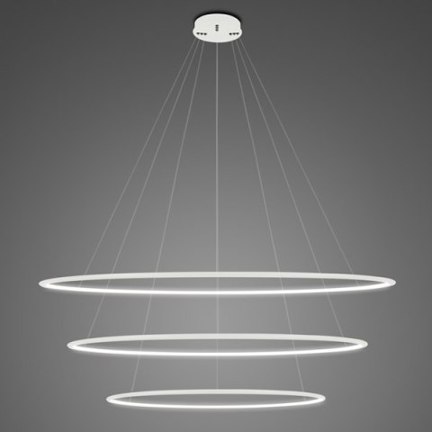 Lampa wisząca Ledowe Okręgi No.3 Φ120 cm in 4k biała Altavola Design ALTAVOLA DESIGN