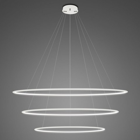 Lampa wisząca Ledowe Okręgi No.3 Φ120 cm in 4k biała ściemnialna Altavola Design ALTAVOLA DESIGN