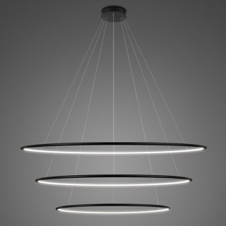 Lampa wisząca Ledowe Okręgi No.3 Φ120 cm in 4k czarna Altavola Design ALTAVOLA DESIGN