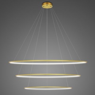 Lampa wisząca Ledowe Okręgi No.3 120 cm in 4k złota