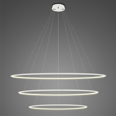 Lampa wisząca Ledowe Okręgi No.3 Φ150 cm in 3k biała Altavola Design ALTAVOLA DESIGN