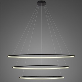 Lampa wisząca Ledowe Okręgi No.3 Φ150 cm in 3k czarna Altavola Design ALTAVOLA DESIGN