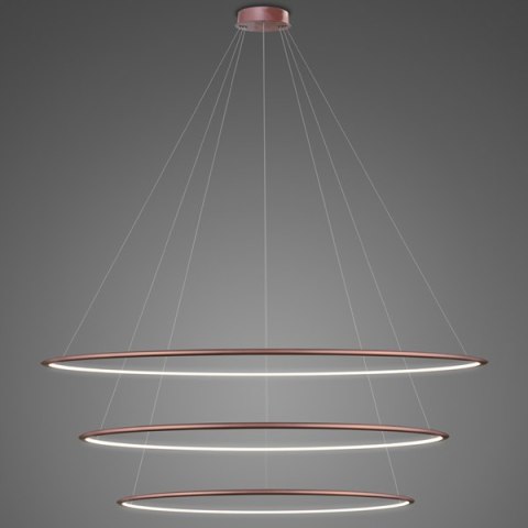 Lampa wisząca Ledowe Okręgi No.3 150 cm in 3k różowe złoto