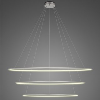 Lampa wisząca Ledowe Okręgi No.3 150 cm in 3k srebrna