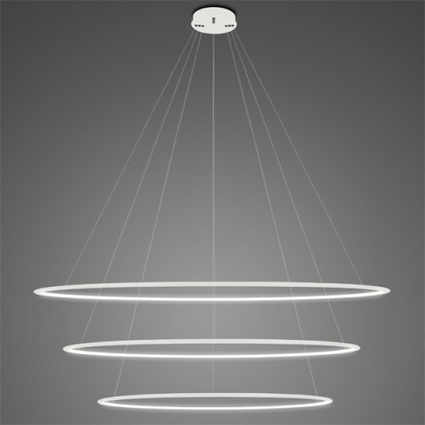 Lampa wisząca Ledowe Okręgi No.3 Φ150 cm in 4k biała Altavola Design ALTAVOLA DESIGN