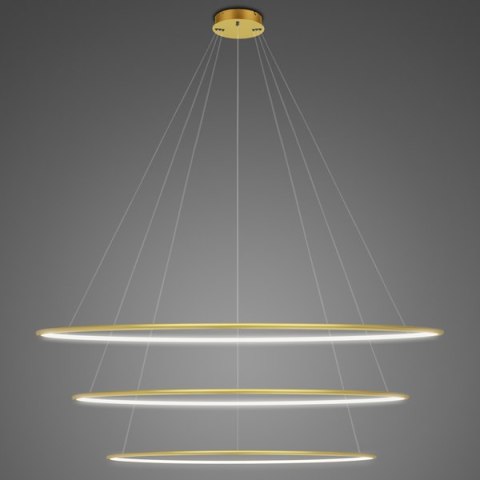 Lampa wisząca Ledowe Okręgi No.3 150 cm in 4k złota