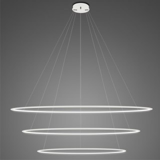 Lampa wisząca Ledowe Okręgi No.3 Φ180 cm in 4k biała Altavola Design ALTAVOLA DESIGN