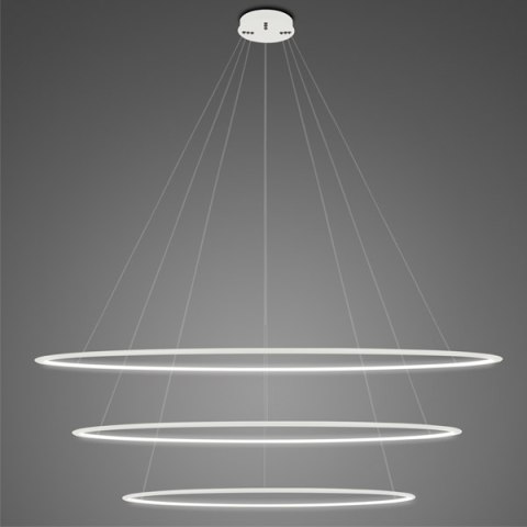 Lampa wisząca Ledowe Okręgi No.3 Φ180 cm in 4k biała Altavola Design ALTAVOLA DESIGN