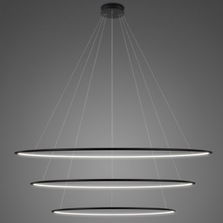 Lampa wisząca Ledowe Okręgi No.3 Φ180 cm in 4k czarna Altavola Design ALTAVOLA DESIGN