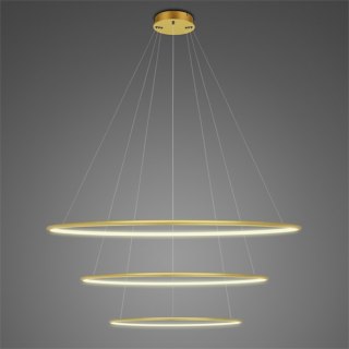 Lampa wisząca Ledowe Okręgi No.3 80cm 3k złota