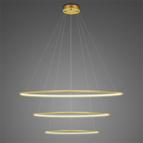 Lampa wisząca Ledowe Okręgi No.3 80cm 3k złota