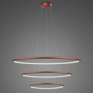 Lampa wisząca Ledowe Okręgi No.3 80cm 4k miedziana