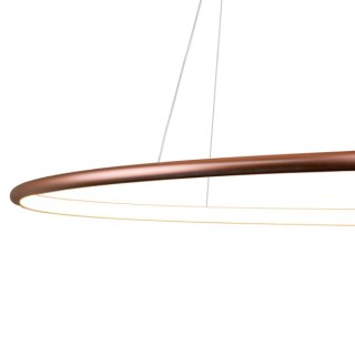 Lampa wisząca Ledowe Okręgi No.3 80cm 4k miedziana