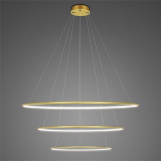 Lampa wisząca Ledowe Okręgi No.3 80 cm in 4k złota