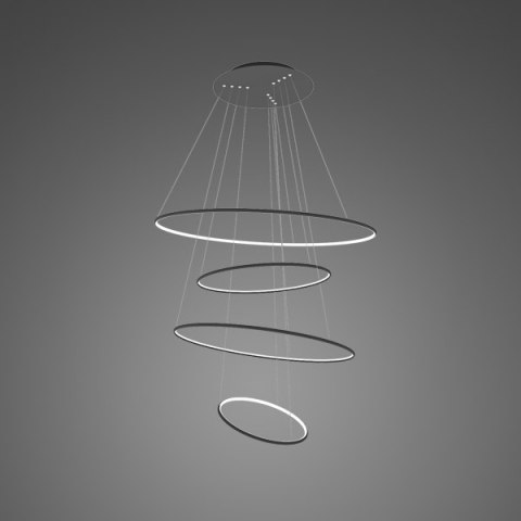 Lampa wisząca Ledowe okręgi No.4 Φ100 cm czarna 3k ściemnialna Altavola Design ALTAVOLA DESIGN