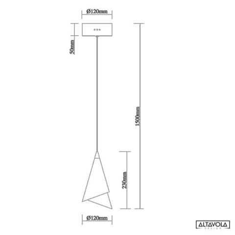 Lampa wisząca SIRENE No. 1 czarna Altavola Design ALTAVOLA DESIGN