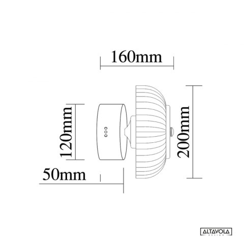 Plafon ledowy Vitrum CW Altavola Design ALTAVOLA DESIGN