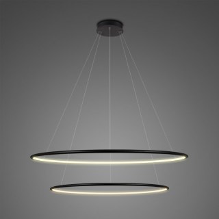 Altavola Design: Lampa Ledowe Okręgi No. 2 czarna Φ80 cm in 3k ściemnialna ALTAVOLA DESIGN