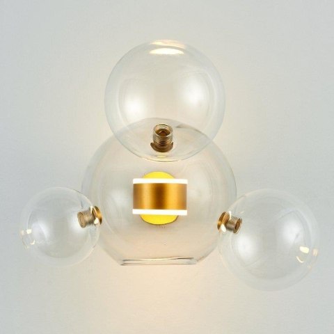 Lampa ścienna BUBBLES -3+1W LED złota 3000 K Step into Design