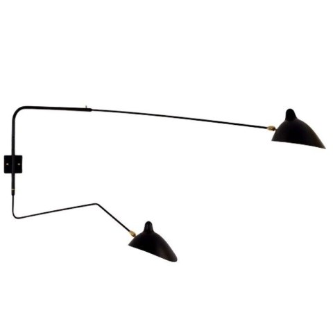 Lampa ścienna CRANE-2W czarna 175 cm Step into Design