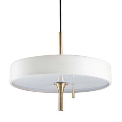 Lampa wisząca ARTDECO biało - złota 35 cm Step into Design