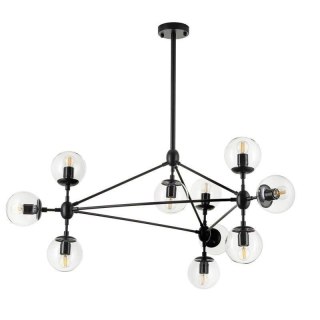 Lampa wisząca ASTRIFERO-10 transparentno czarna 90 cm Step into Design