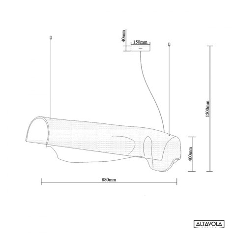 Lampa wisząca Cortina No.2 Altavola Design ALTAVOLA DESIGN