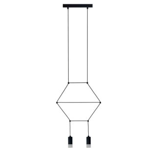 Lampa wisząca LINEA-2 czarna 35 cm Step into Design