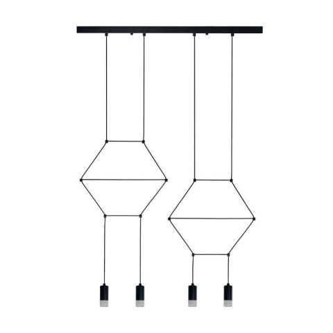 Lampa wisząca LINEA-4 LONG czarna 70 cm Step into Design