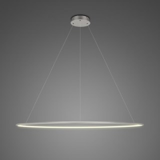 Lampa wisząca Ledowe Okręgi No.1 120 cm in 3k srebrna ściemnialna