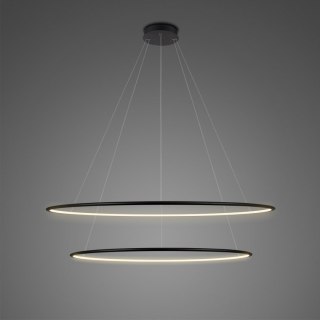 Lampa wisząca Ledowe Okręgi No. 2 Φ100 cm in 3k czarna Altavola Design ALTAVOLA DESIGN