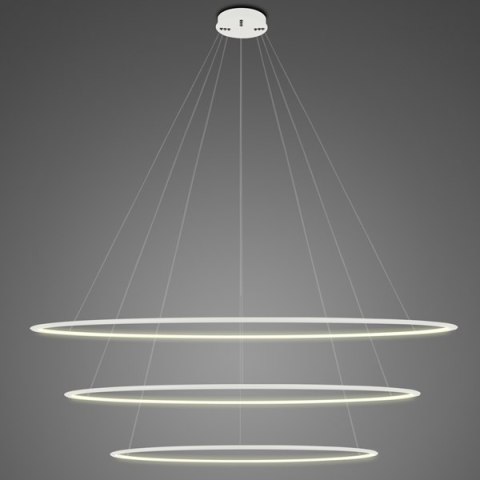 Lampa wisząca Ledowe Okręgi No.3 Φ180 cm in 3k biała Altavola Design ALTAVOLA DESIGN