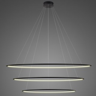 Lampa wisząca Ledowe Okręgi No.3 Φ180 cm in 3k czarna Altavola Design ALTAVOLA DESIGN