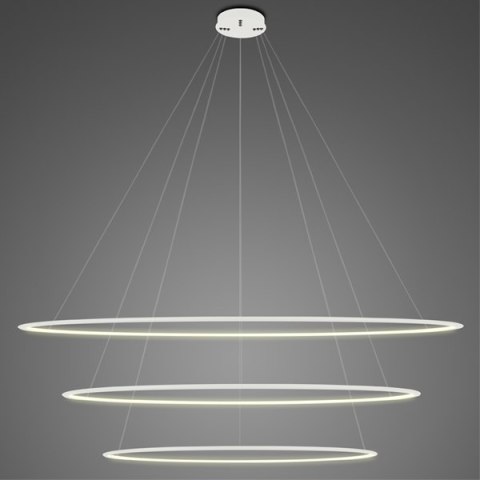 Lampa wisząca Ledowe Okręgi No.3 Φ230 cm in 3k biała Altavola Design ALTAVOLA DESIGN
