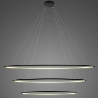 Lampa wisząca Ledowe Okręgi No.3 Φ230 cm in 3k czarna Altavola Design ALTAVOLA DESIGN