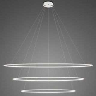 Lampa wisząca Ledowe Okręgi No.3 Φ230 cm in 4k biała Altavola Design ALTAVOLA DESIGN