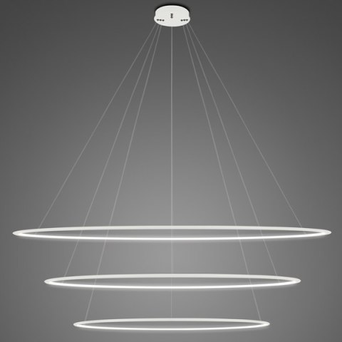 Lampa wisząca Ledowe Okręgi No.3 Φ230 cm in 4k biała Altavola Design ALTAVOLA DESIGN