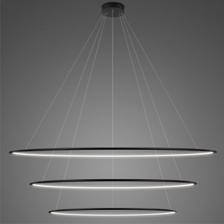 Lampa wisząca Ledowe Okręgi No.3 Φ230 cm in 4k czarna Altavola Design ALTAVOLA DESIGN